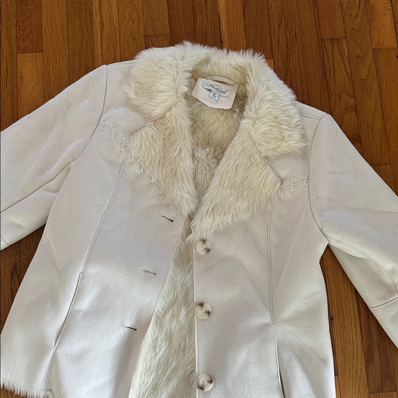 Suede Faux Fur Trim jacket - Picture 11 of 12